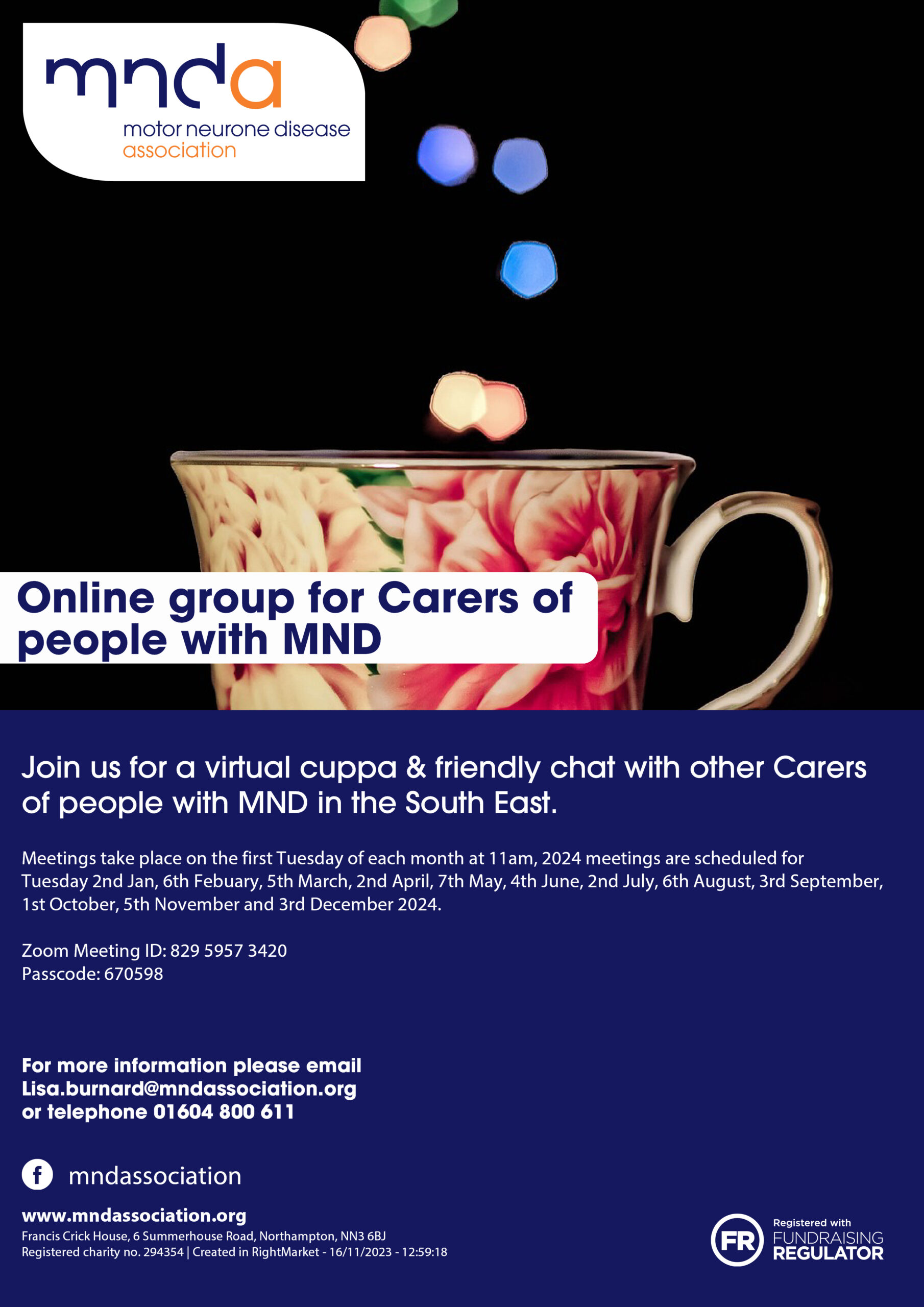 2024 Daytime Carers group flyer
