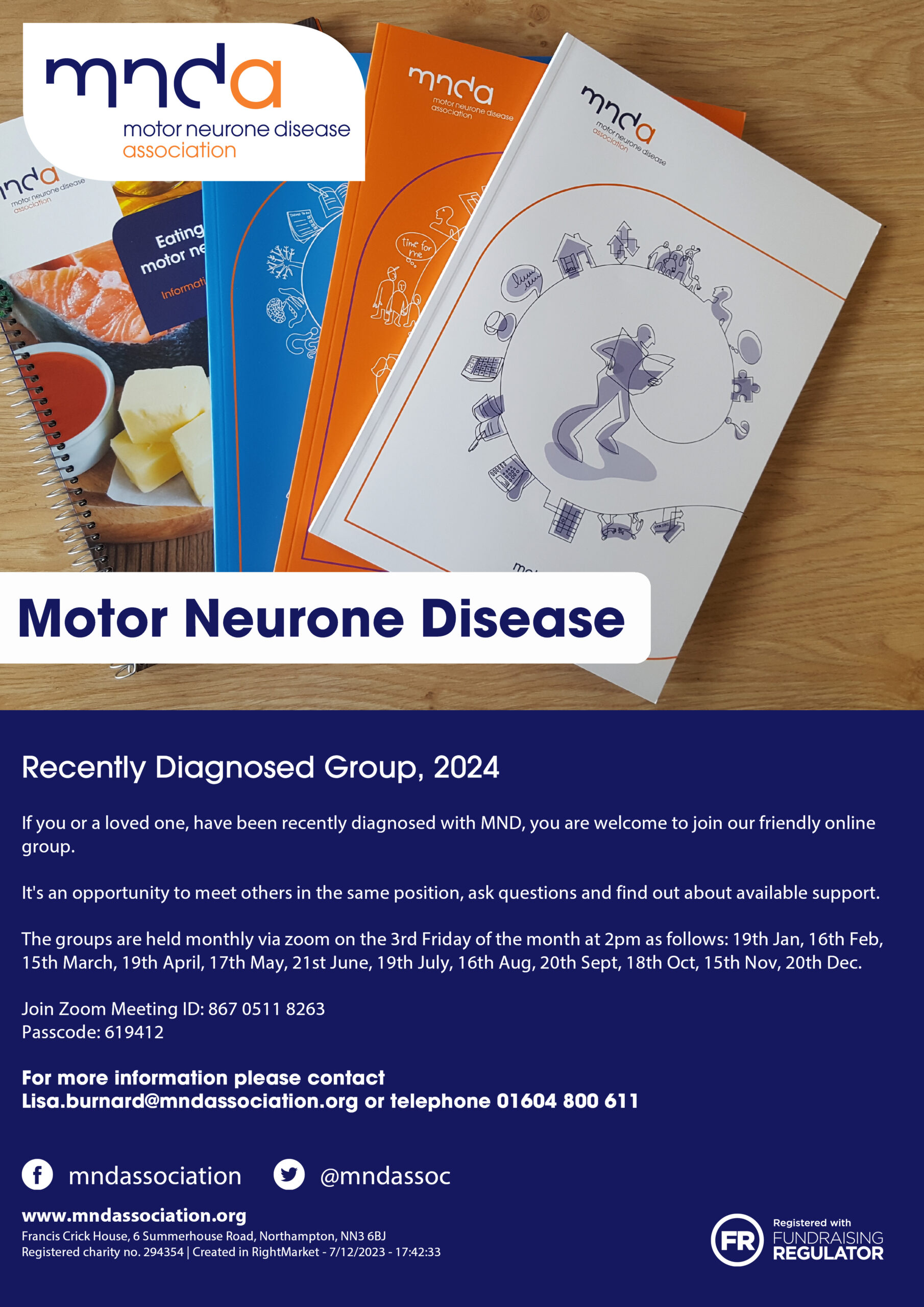 Recently Diagnosed group flyer 2024